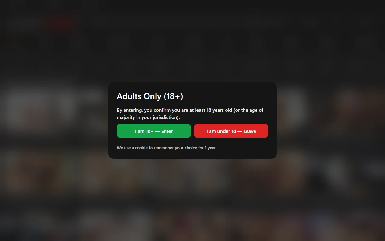 Screenshot of Saintporn Website Review